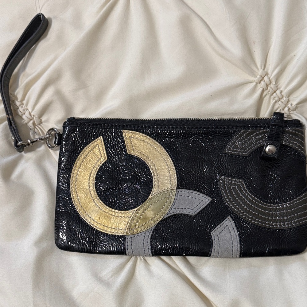 Stylish Black and Gold Women's Clutch